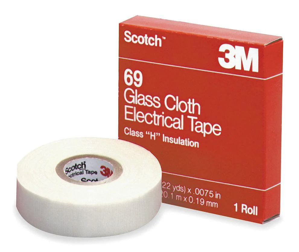 Scotch Scotch 69 Glass Cloth Electrical Tape 3/4 in x 66 ft 7 mil White — product photo