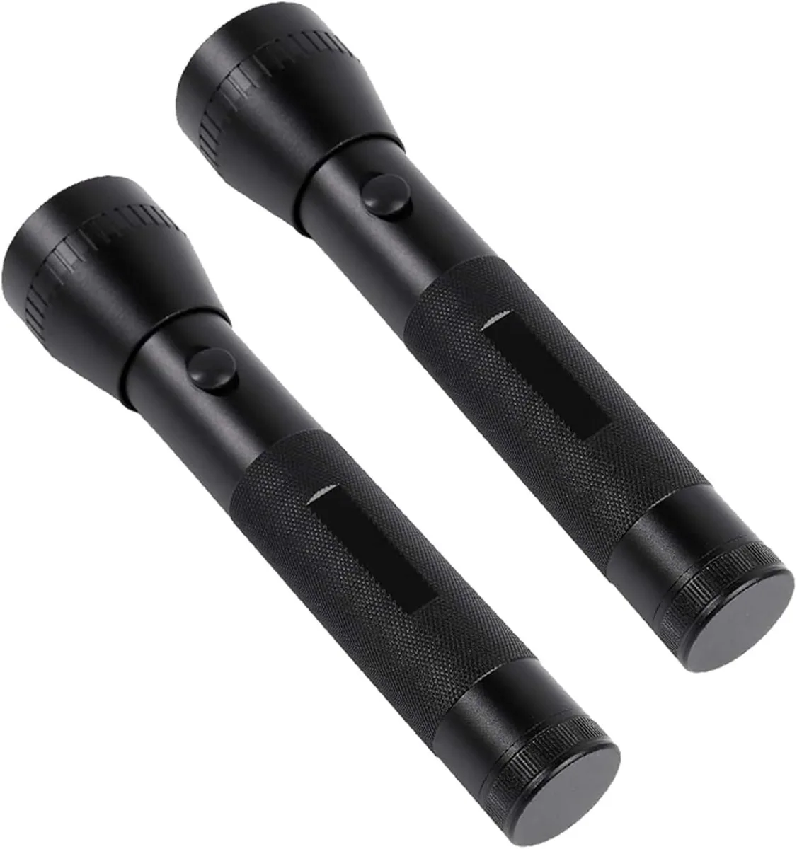 lelisten lelisten 2-Pack LED Flashlight T6 300 Lumens 200 Yards Single Mode D Cell Aluminum — product photo
