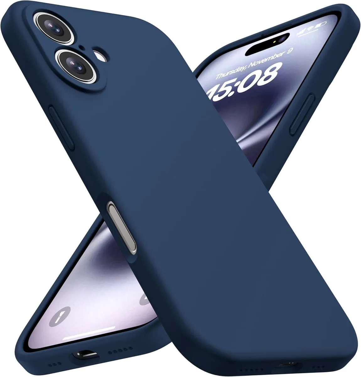 Transcend Transcend CellEver Heavy-Duty Silicone Case iPhone 16 Navy Blue — product photo