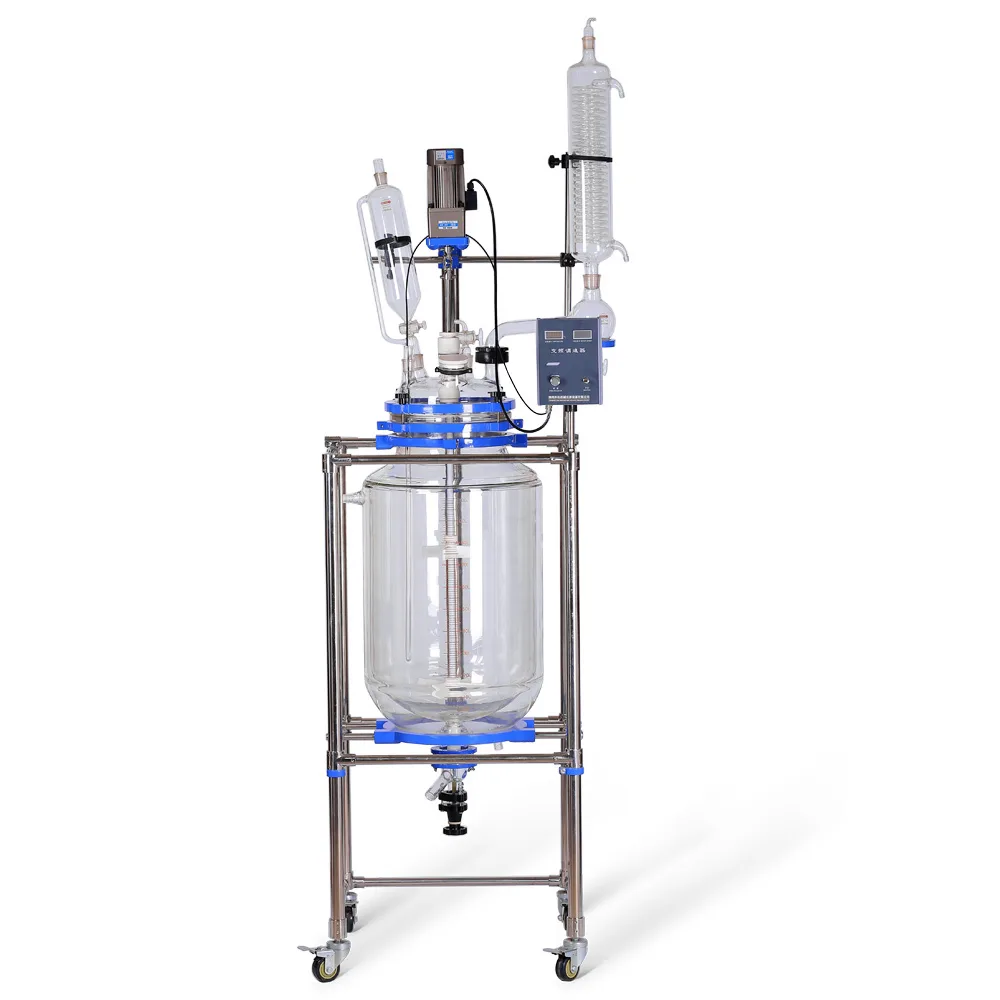 HNZXIB HNZXIB S-100L 100L 110V Jacketed Glass Reactor laboratory supply — product photo