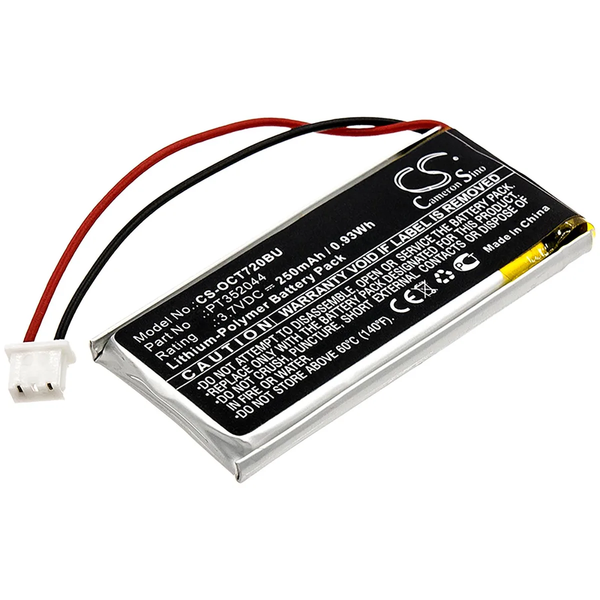 Cameron &amp; Co Cameron &amp; Co CMOS Battery DS-CS-OCT720BU 3.7v 250mAh 0.93Wh — product photo