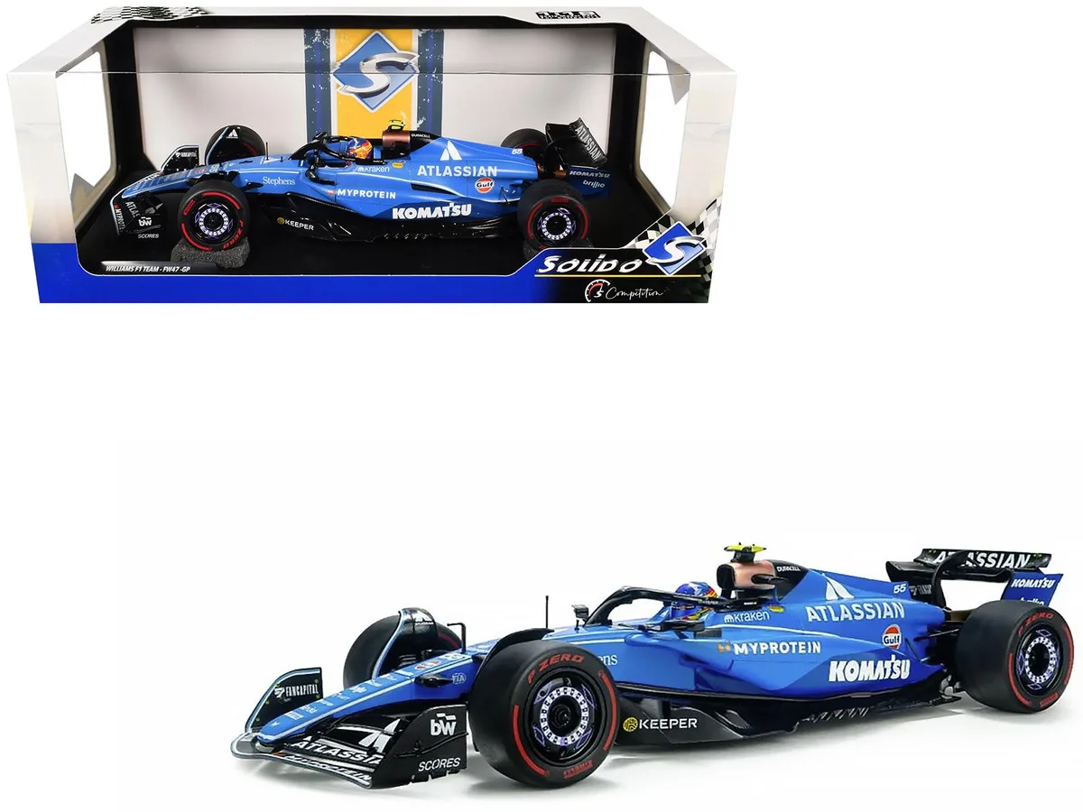 Solido Solido Williams FW47 #55 Carlos Sainz Atlassian Australian GP 2025 Competition 1/18 Diecast Car — product photo