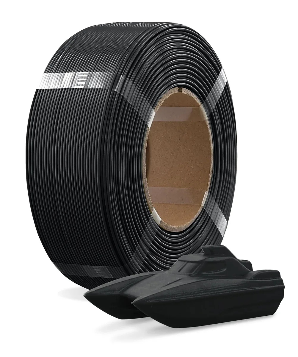 OVERTURE PETG 1.75mm Spoolless Filament 1kg Black — product photo