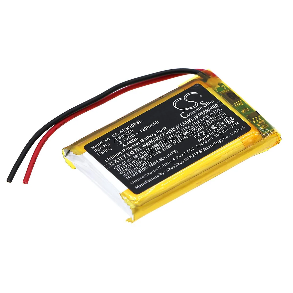  Cameron Sino N90Q P803050 1200mAh 3.7V standard battery — product photo