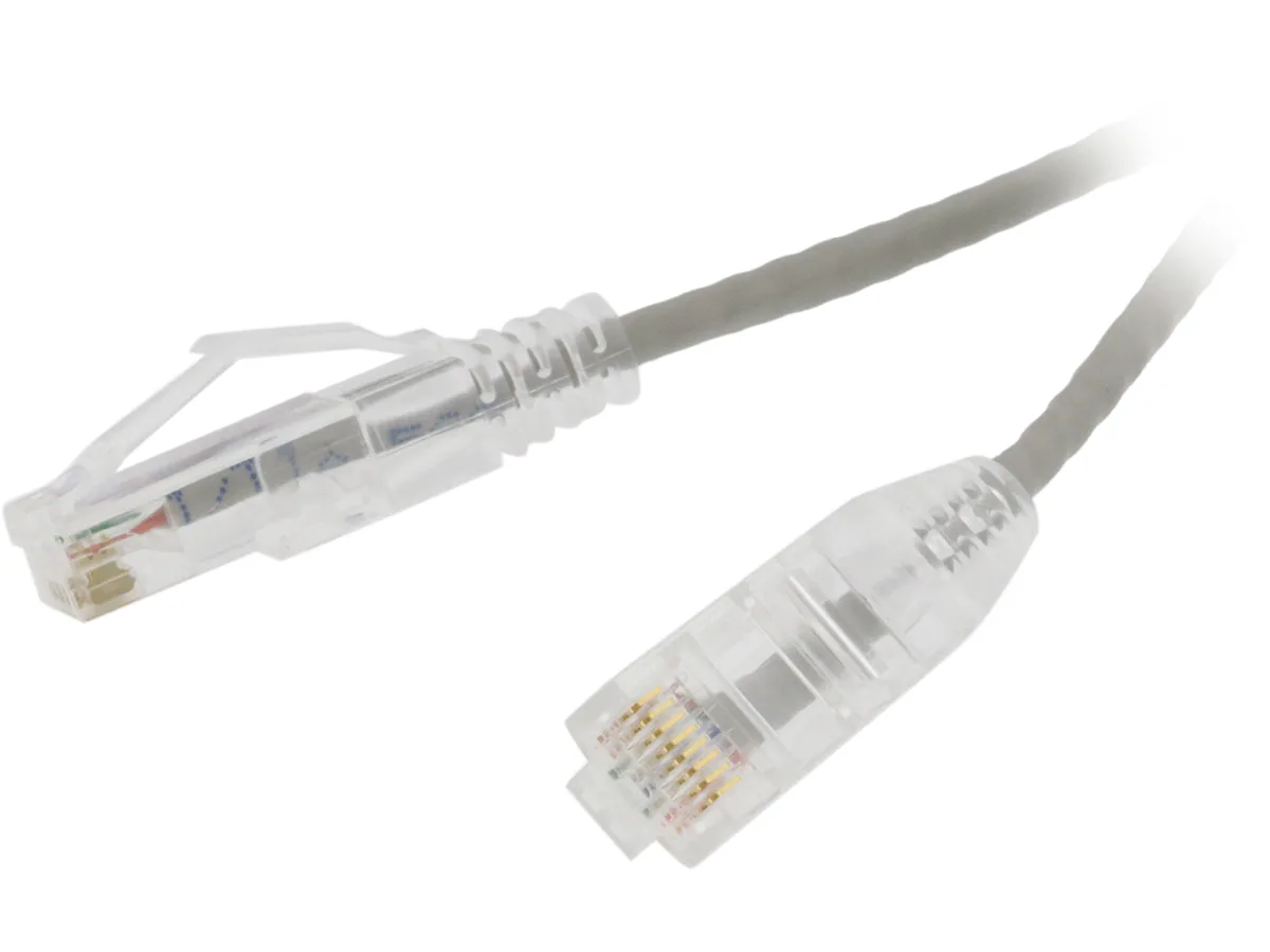 Nippon Labs Nippon Labs SLCAT6-28-5GY 28 AWG Cat6 network ethernet cable 5 ft Gray — product photo