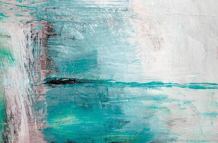Frost abstract poster print on heavy stock paper 34 x 22 inches