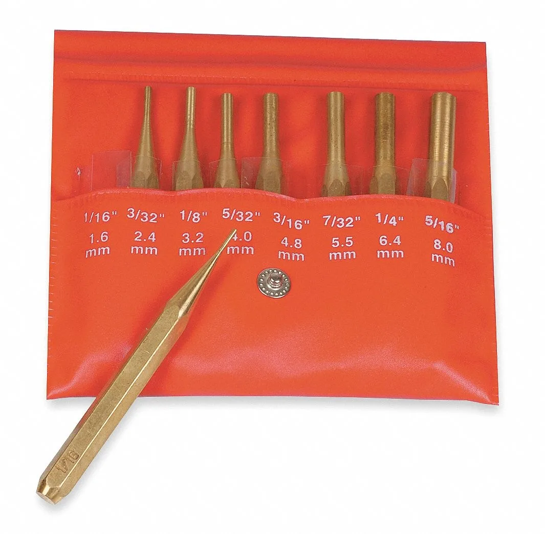 Mitutoyo Mitutoyo 985-120 Brass Drive Pin Punch Set 8 Piece — product photo