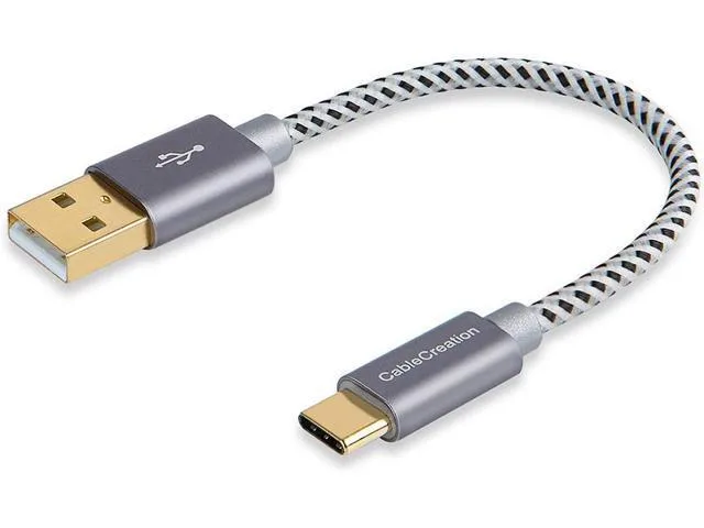 ORVIX ORVIX USB A to C Cable 15cm 3A 480Mbps 2-Pack Gray — product photo