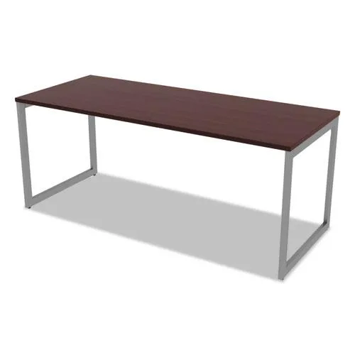 Alera Alera LSTB30GR adjustable O-leg desk base 30" deep silver 48-72" width office furniture — product photo