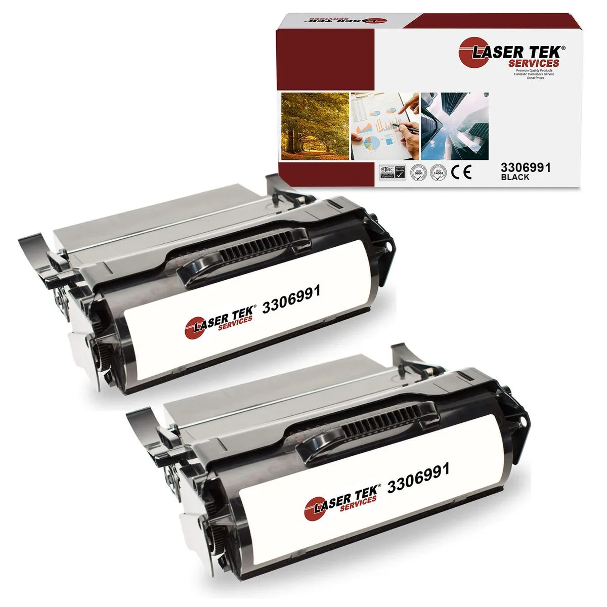 Laser Tek Services Laser Tek Services 3306991 Black Toner Cartridge 2PK 21000pp — product photo
