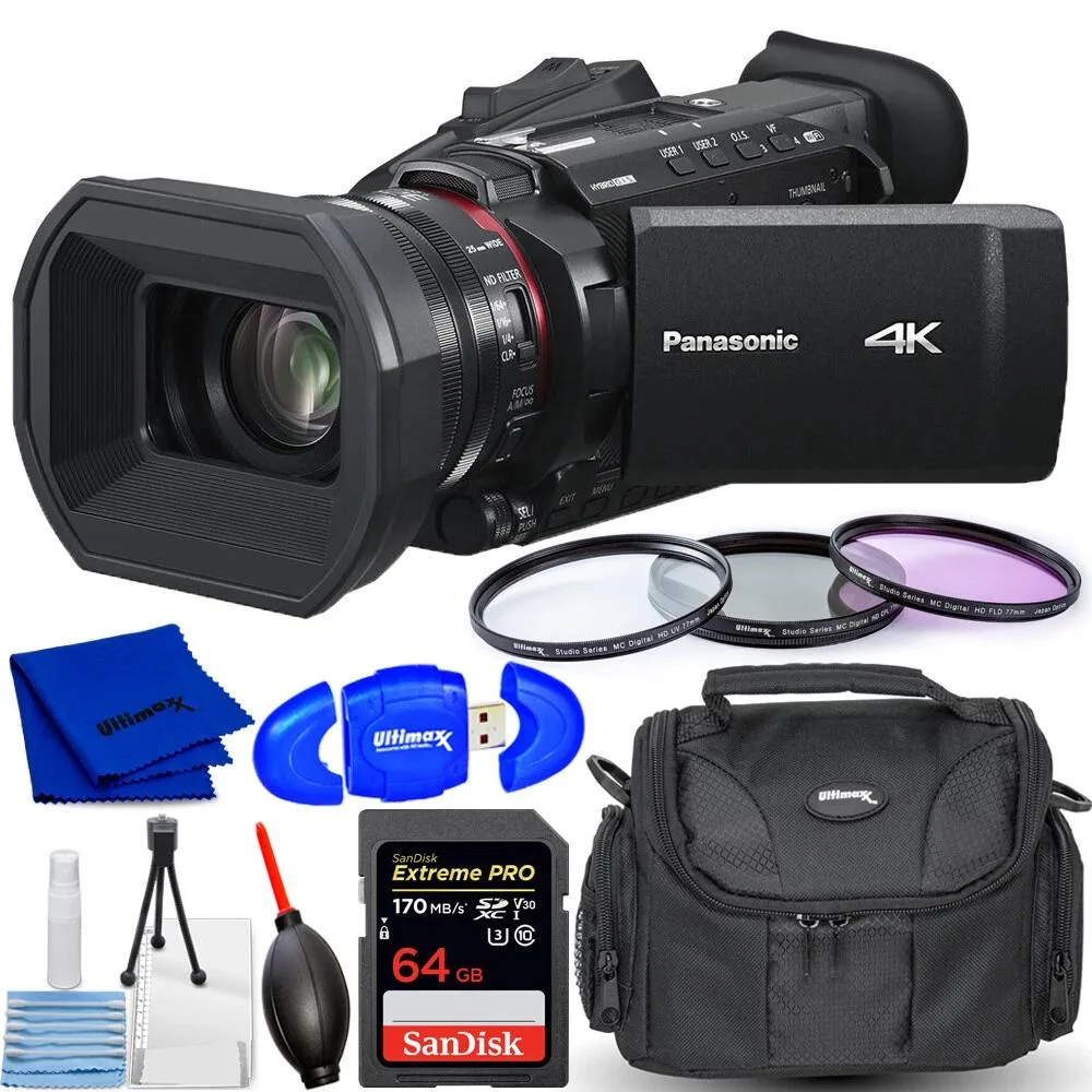 Panasonic Panasonic HC-X1600 4K Camcorder 24x Zoom 8-Piece Kit — product photo