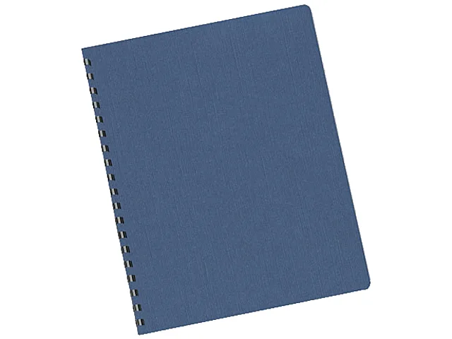 FELLOWES FELLOWES 52113 Navy Linen Texture Binding Covers 200 Pack — product photo