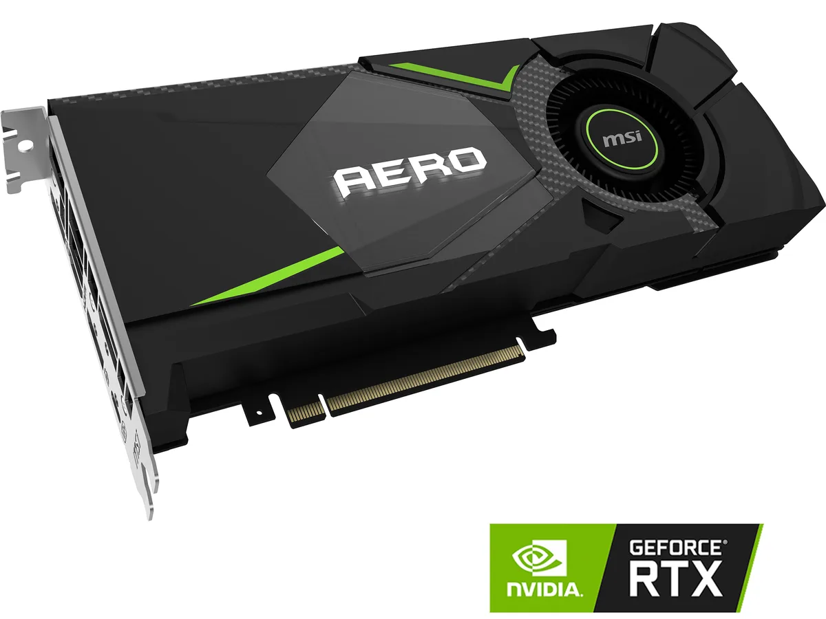 MSI MSI RTX 2080 AERO 8G graphics card — product photo