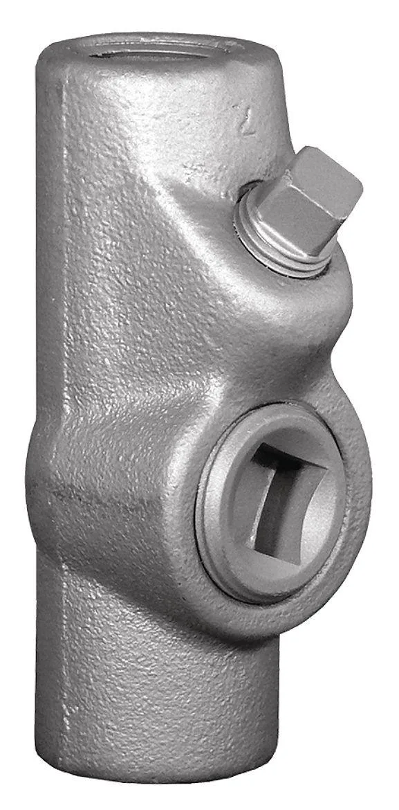 Silver aluminum threaded sealing conduit fitting 1/2 in