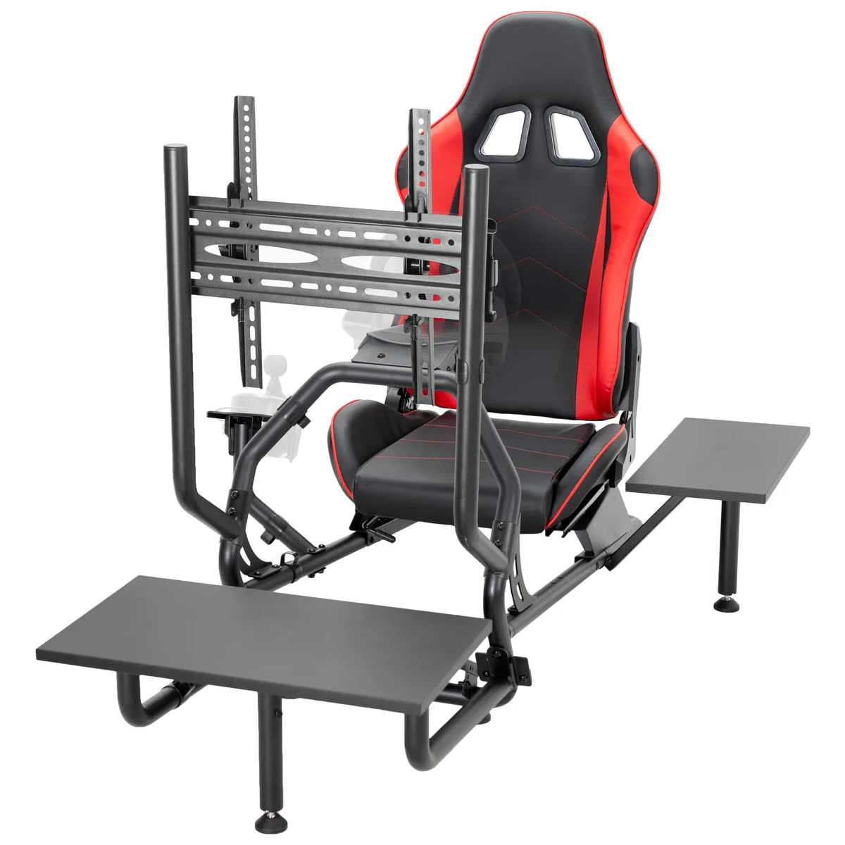VIVO VIVO Racing Simulator Cockpit with TV Mount &amp; Shelf Kit — product photo