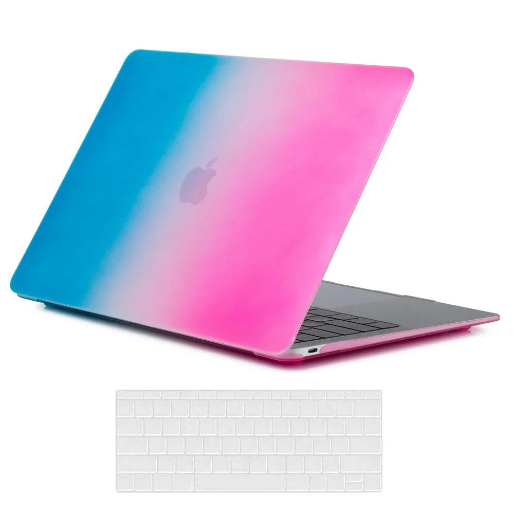 Werleo Werleo A1370 hard case laptop case 11 inch Rainbow Red with keyboard cover — product photo