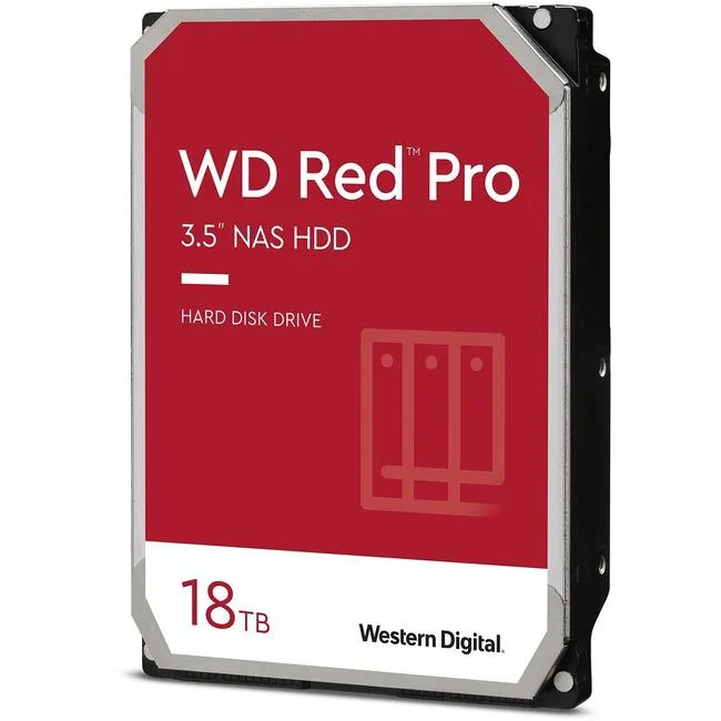 Western Digital Western Digital WD181KFGXProduct Red Pro 18TB 7200 RPM 3.5" SATA internal hard drive — product photo