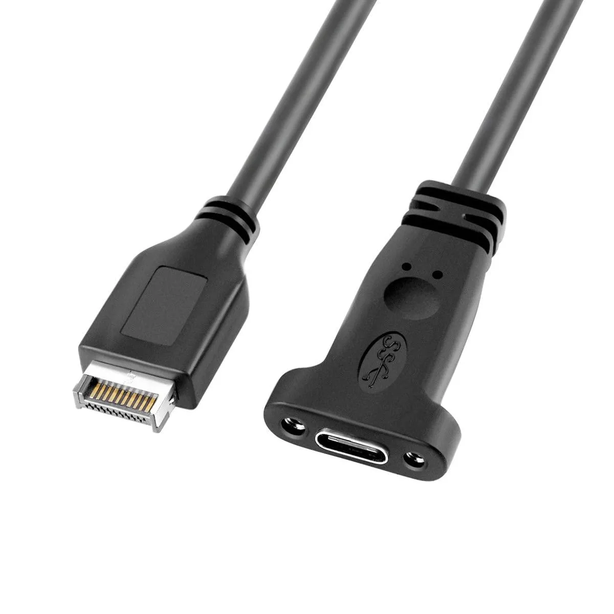 Vszerda Vszerda USB 3.1 Type-E 20-Pin to USB-C Female 40 cm Panel Mount — product photo