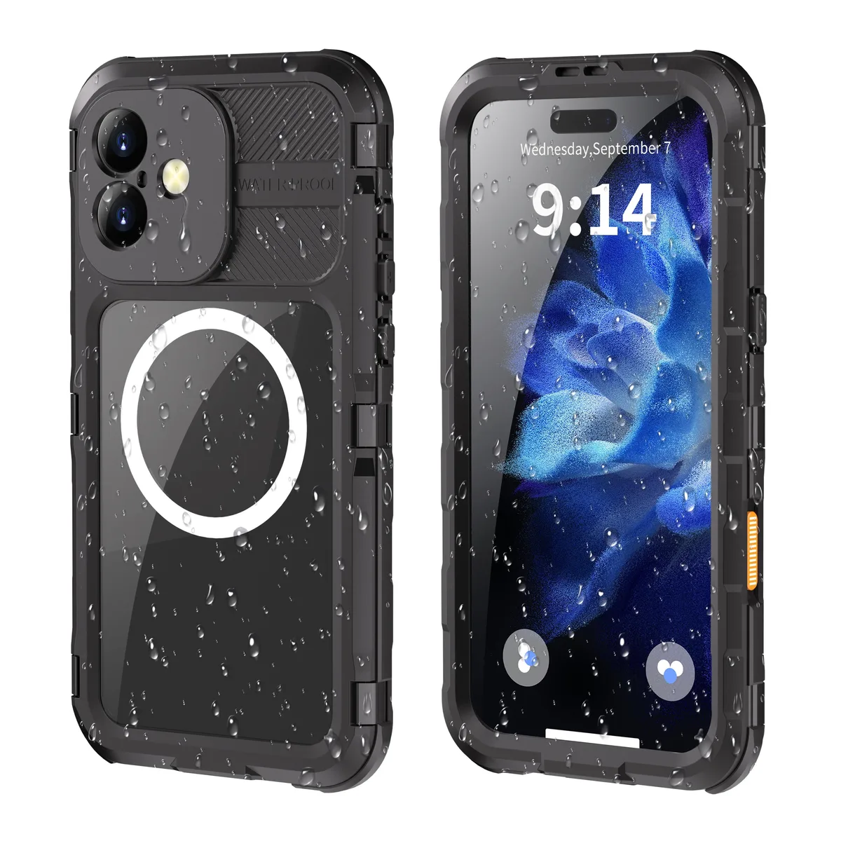 BONAEVER BONAEVER iPhone 16 Plus 6.7 inch Waterproof Case IP68 Black — product photo