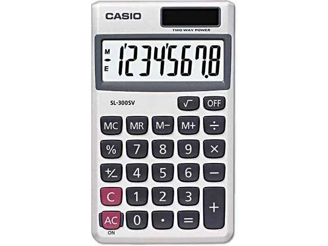 CASIO CASIO SL-300SV 8-Digit Solar Calculator — product photo
