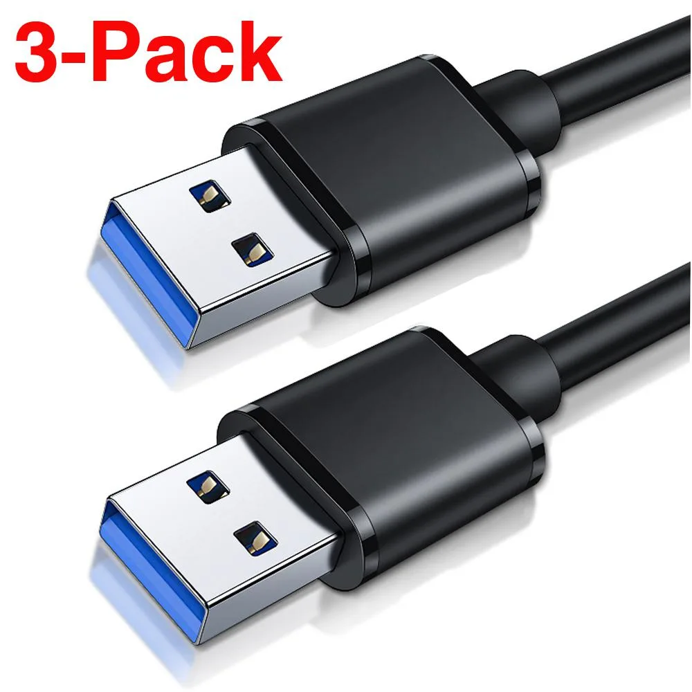 LUOM LUOM USB 3.0 Male to Male Extension Cable 10FT 3 Pack — product photo