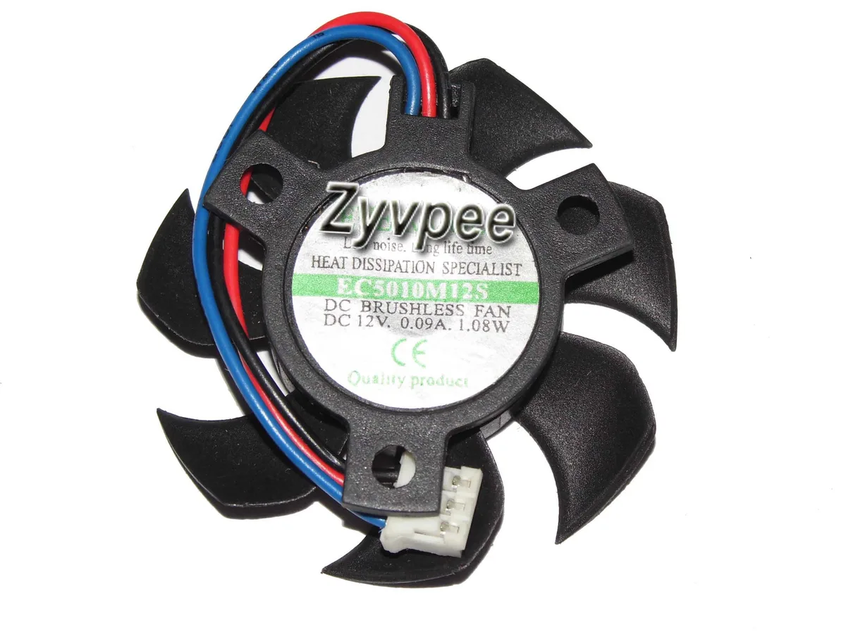 Zyvpee Zyvpee EVERCOOL EC5010M12S 12V .09A 3 Pin case fan — product photo