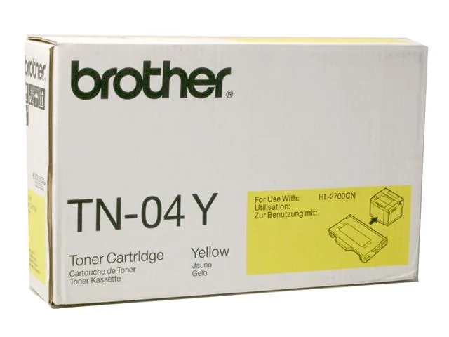 Brother Brother TN04Y Yellow Toner Cartridge (Genuine) - 6600 Pages — product photo