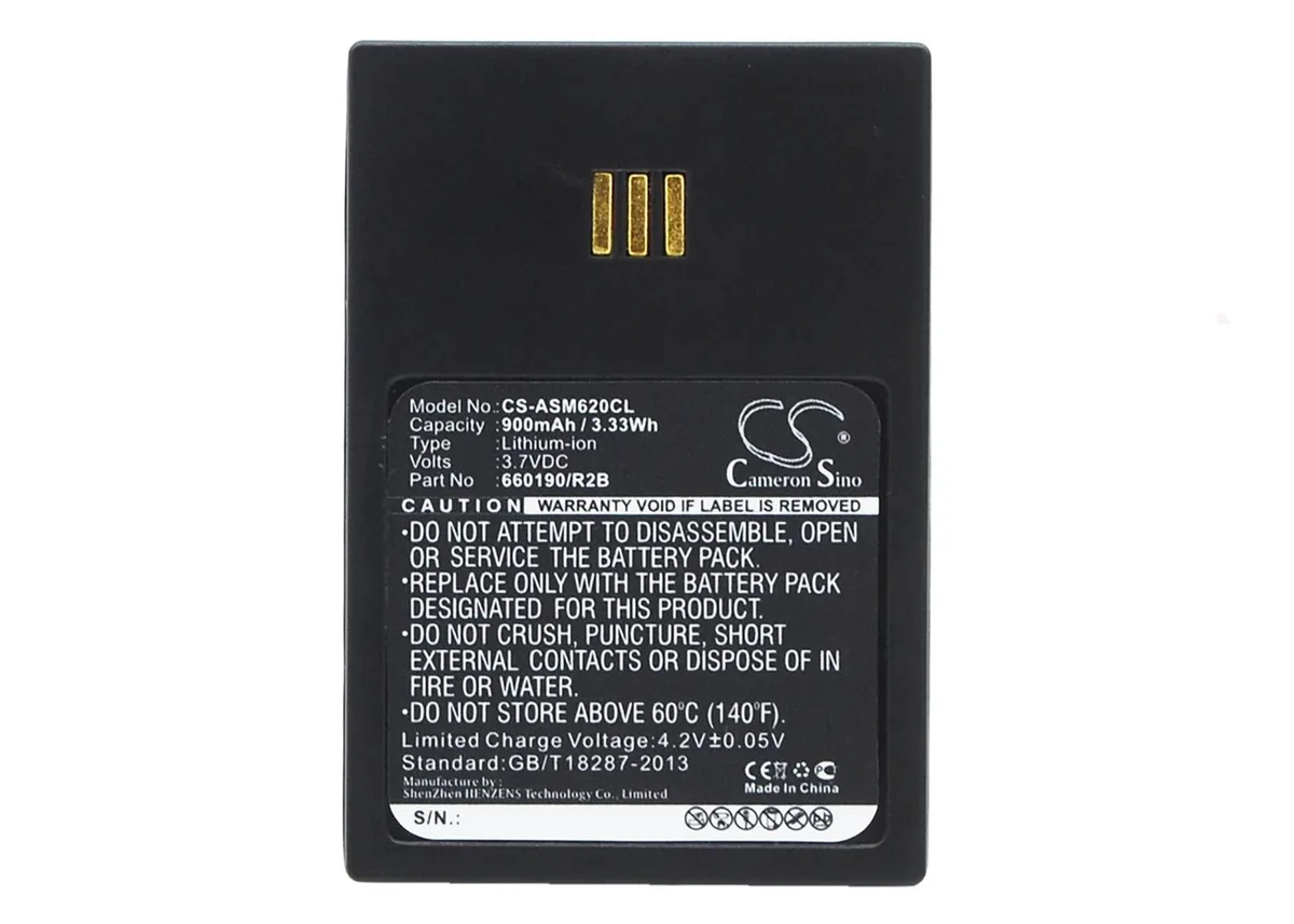 Cameron Sino 900mAh 3.7V Battery for Innovaphone IP62 IP63 Aastra DT690 DT692 Ascom i62 — product photo