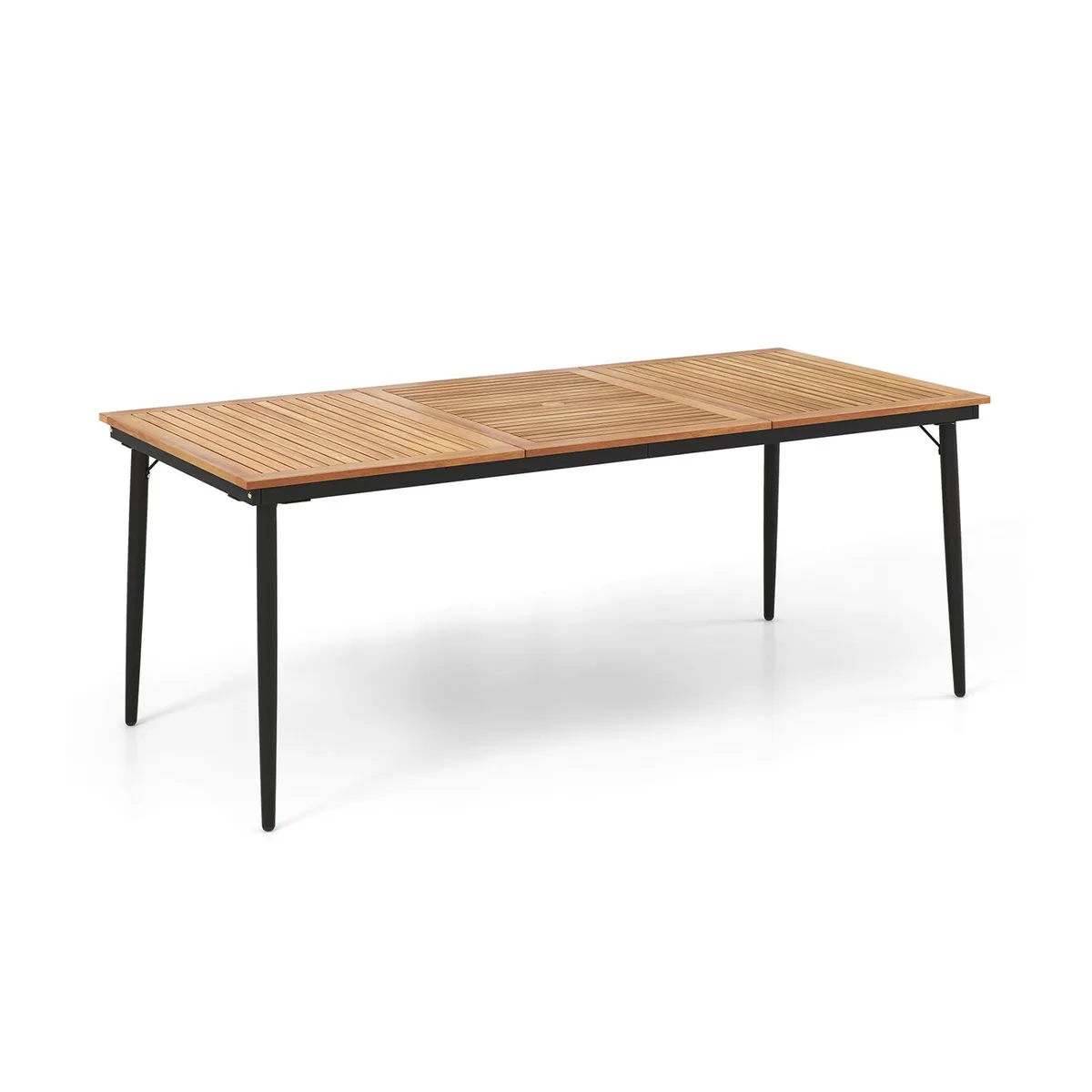 SlickBlue SlickBlue 79" Acacia Wood Dining Table for 8 with 1.9" Umbrella Hole — product photo