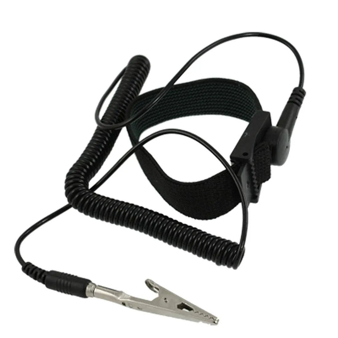 Unique-Bargains Unique-Bargains Anti Static ESD Wrist Strap Band with Alligator Clip Black — product photo