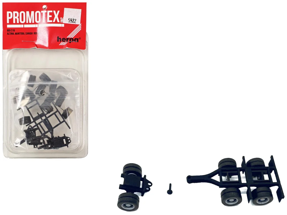 Promotex Promotex Lowboy Dual Axle Booster with Fenders 1/87 (2 Sets) — product photo