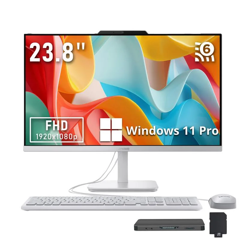 Lenovo Lenovo A100 all-in-one PC Intel N100 16GB 1.5TB 23.8" FHD Windows 11 Pro Grey — product photo