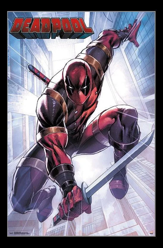 Deadpool Attack poster print 22 x 34 inches on heavy paper