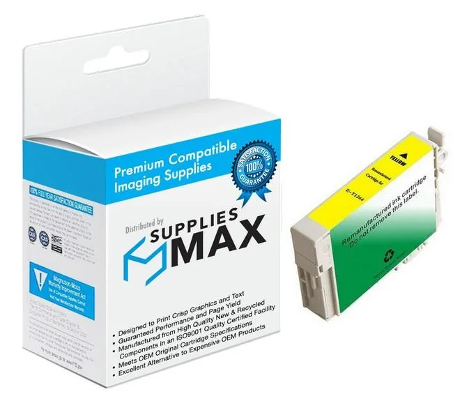 SuppliesMax SuppliesMax Yellow Inkjet Cartridge T126420 480 Pages — product photo