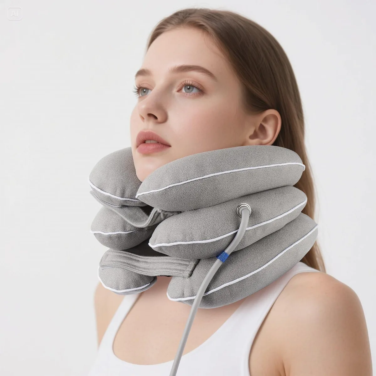 Adoric Inflatable Cervical Neck Traction Device Black 10 qty — product photo