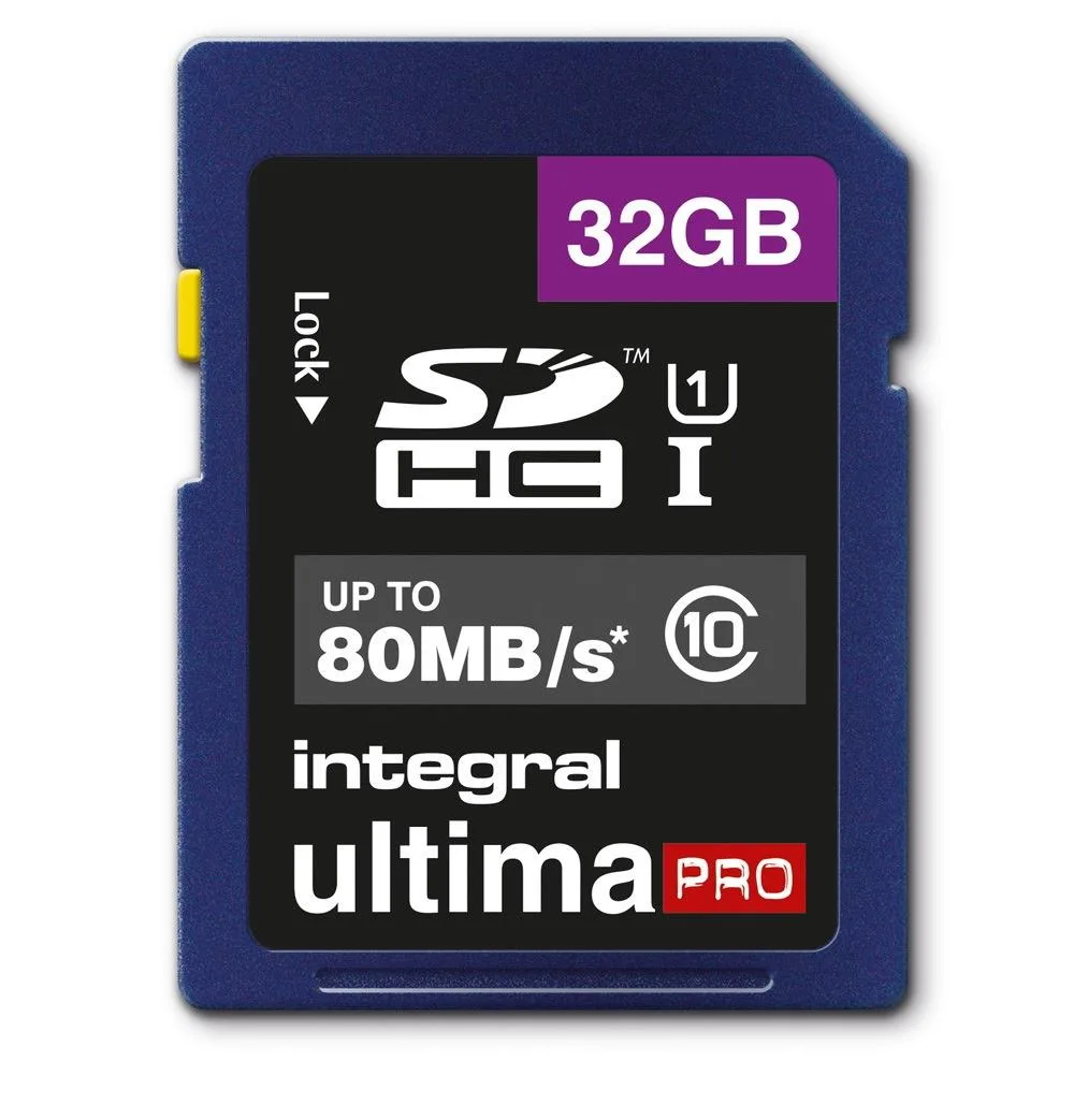 integral Integral Ultima Pro SDHC 32GB 80MB/s Class 10 UHS-I Memory Card — product photo