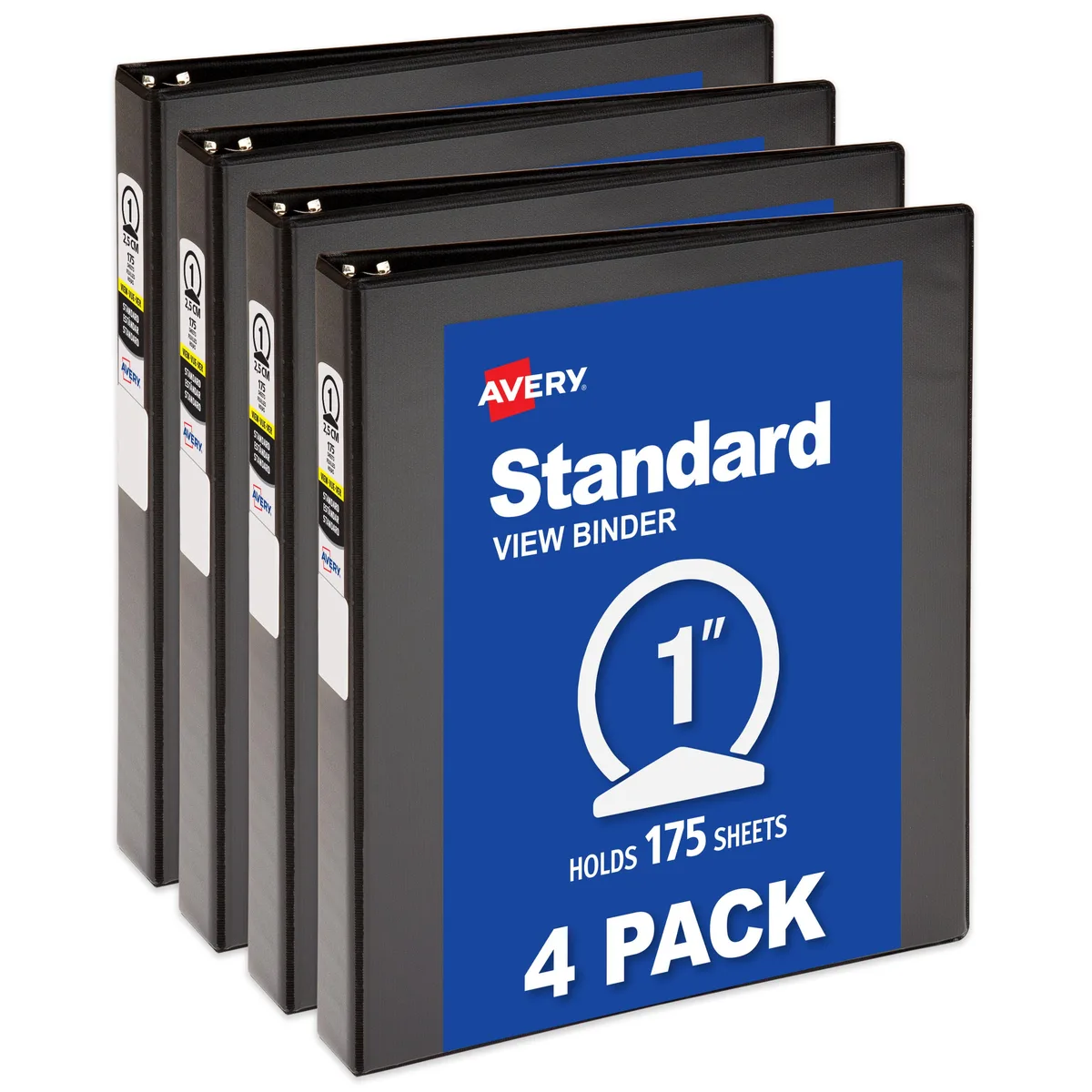 Avery Avery Economy View 3-Ring Binder 1" 4 Black — product photo