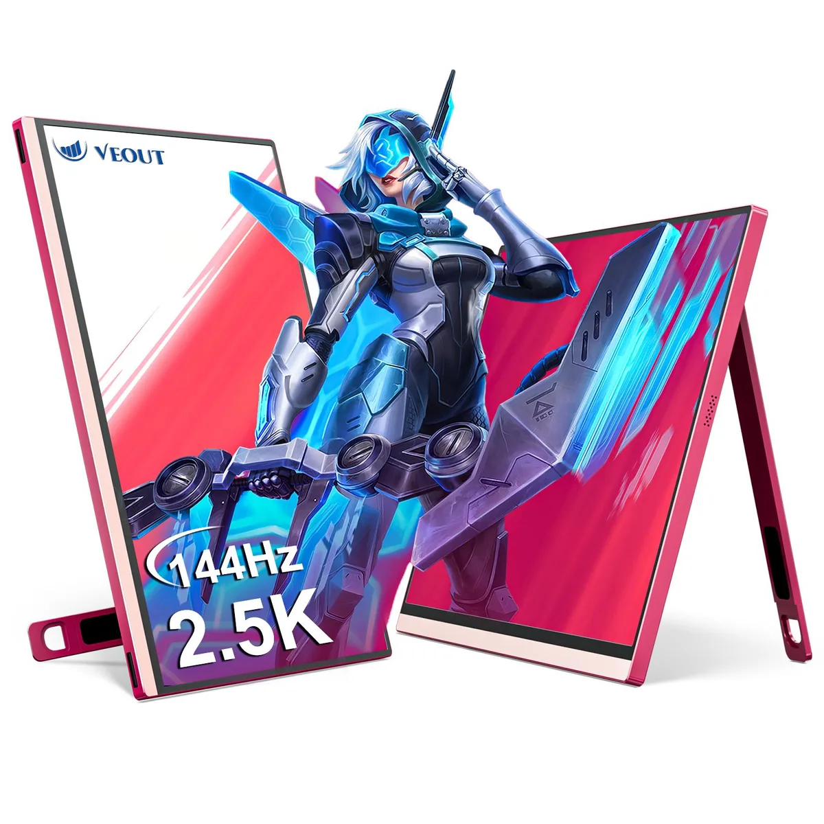Vielgluck Vielgluck V1Pro 16" 2.5K 144Hz Portable Gaming Monitor Pink — product photo