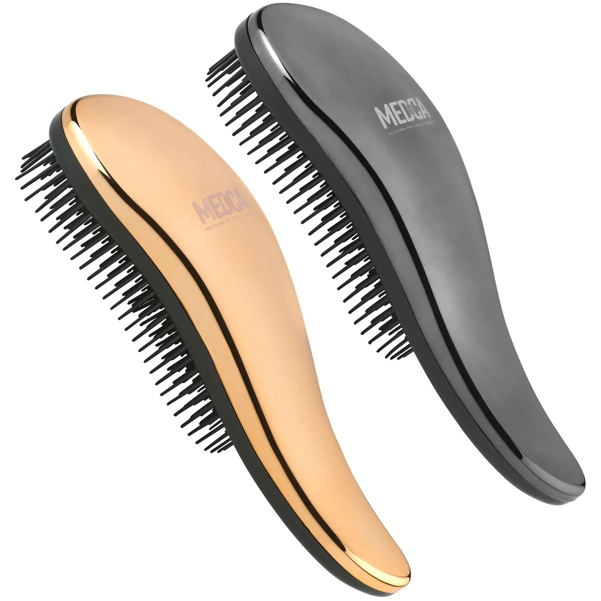 MEDca MEDca Detangling Hair Brush Set Rose Gold &amp; Silver Home Health Care — product photo