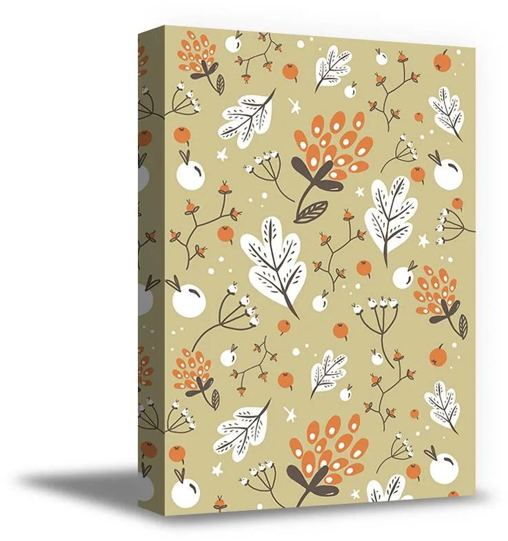 Awkward Styles Awkward Styles Thanksgiving Canvas Wall Art Rowan Leaves 8" x 10 — product photo