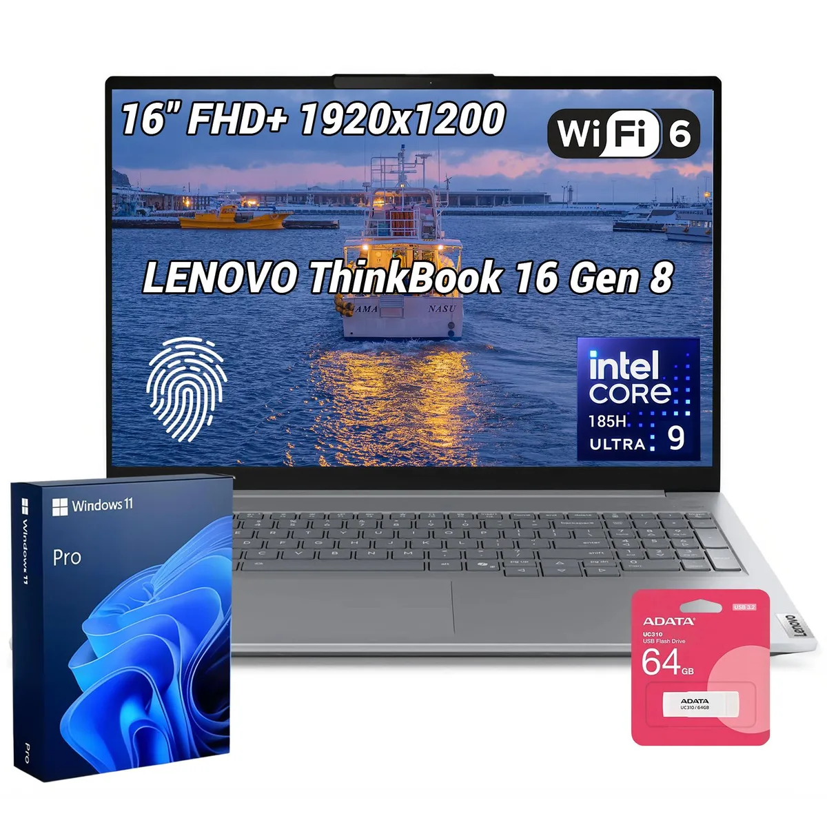 Lenovo Lenovo ThinkBook 16 Gen 8 laptop Core Ultra 9 185H 64GB DDR5 4TB — product photo