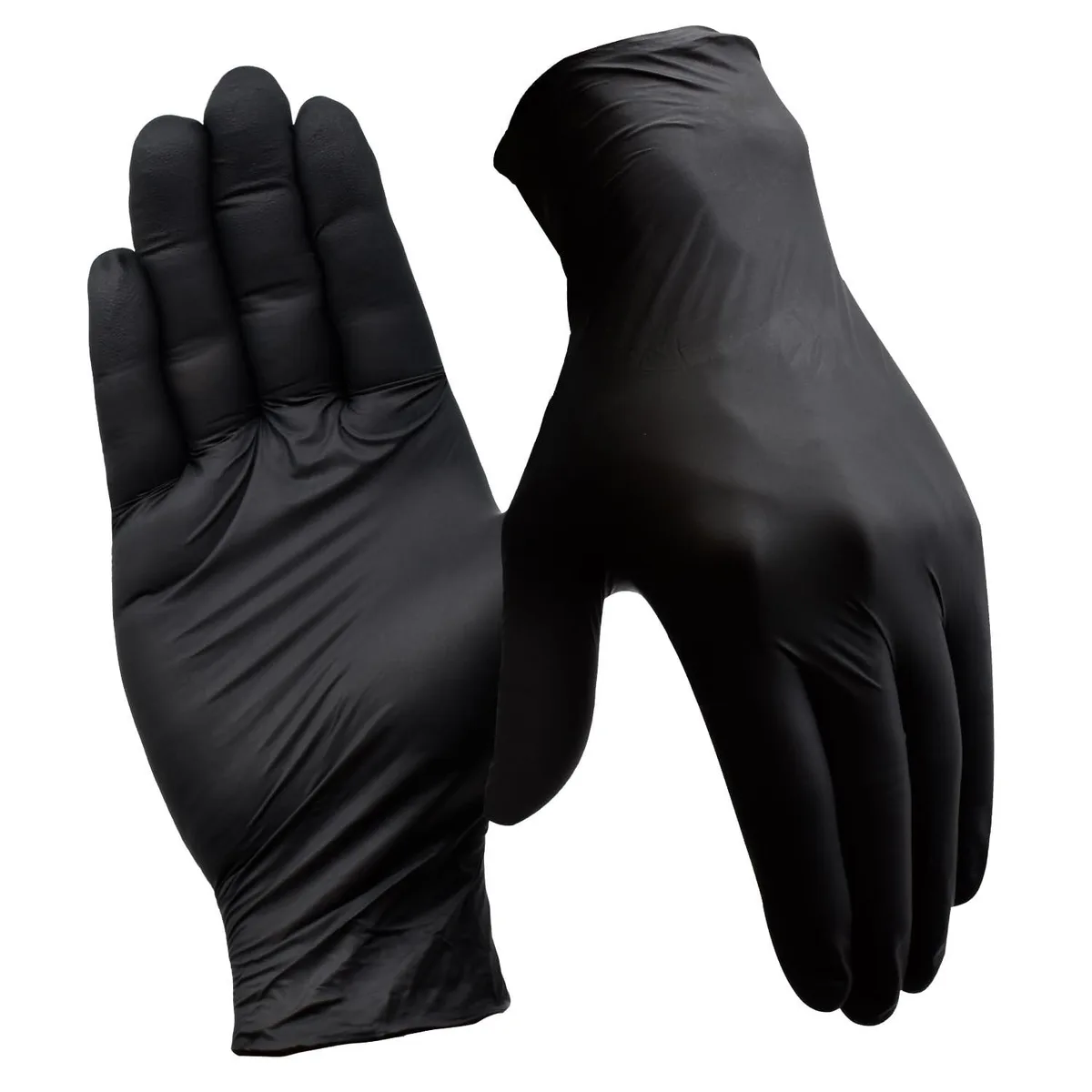  SLICK KIT Disposable Nitrile Gloves 4 Mil Black Medium 100 Count — product photo