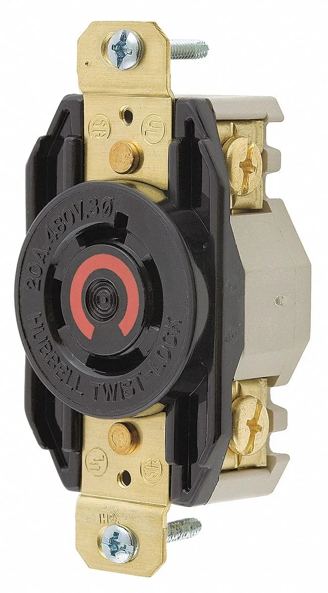 Hubbell Incorporated Hubbell Incorporated HBL2430 Locking Receptacle L16-20R 20 A 480V video accessory — product photo