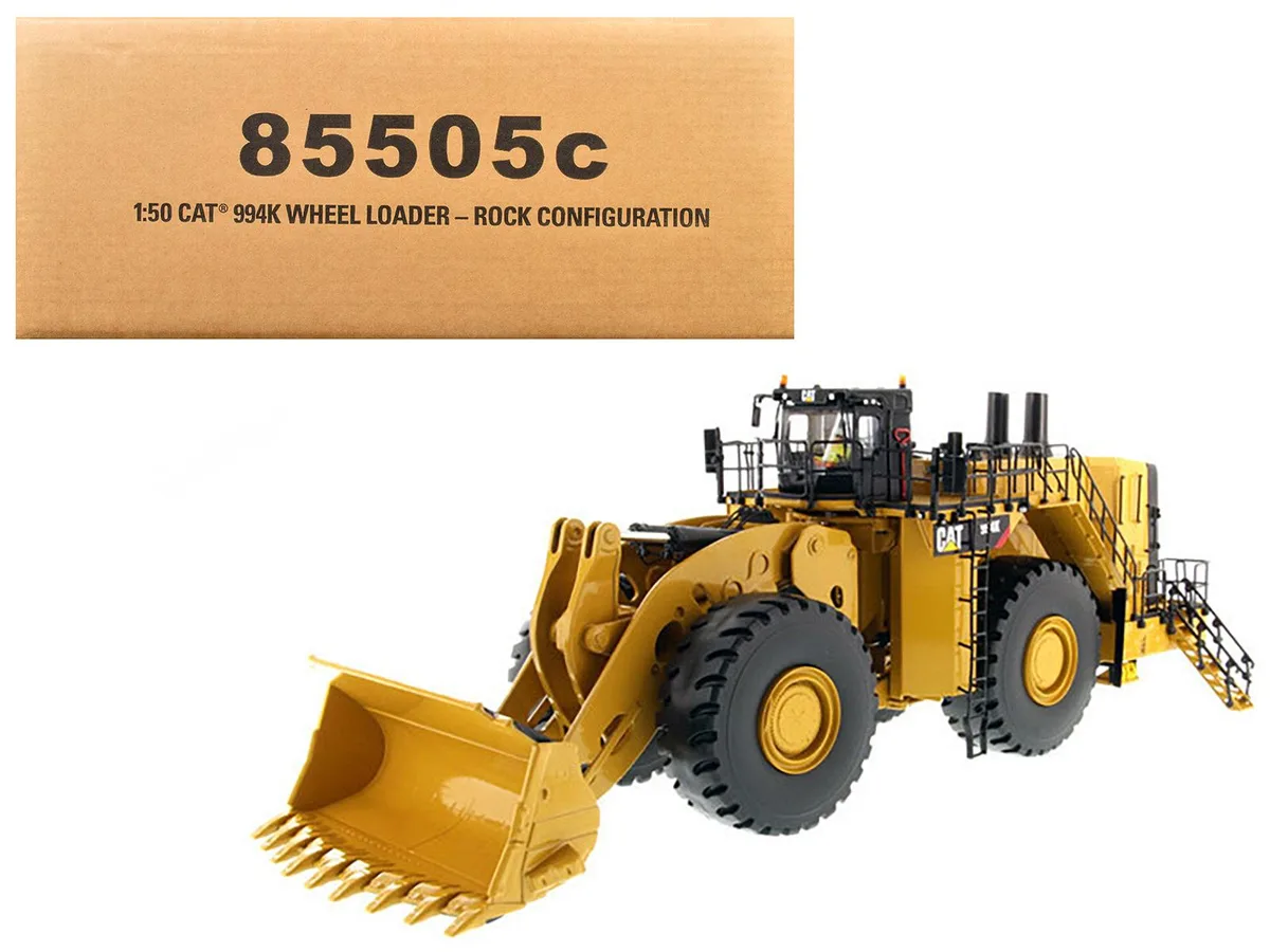 DieCast Masters DieCast Masters CAT 994K Wheel Loader 1/50 Rock Bucket hobby collectible — product photo