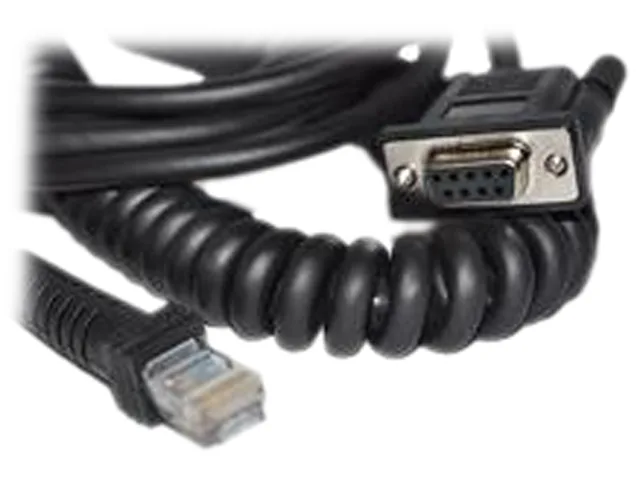 Datalogic Datalogic 90A051891 CAB-408 RS-232 DB-9 Female Coiled Cable 6 ft pos accessory — product photo