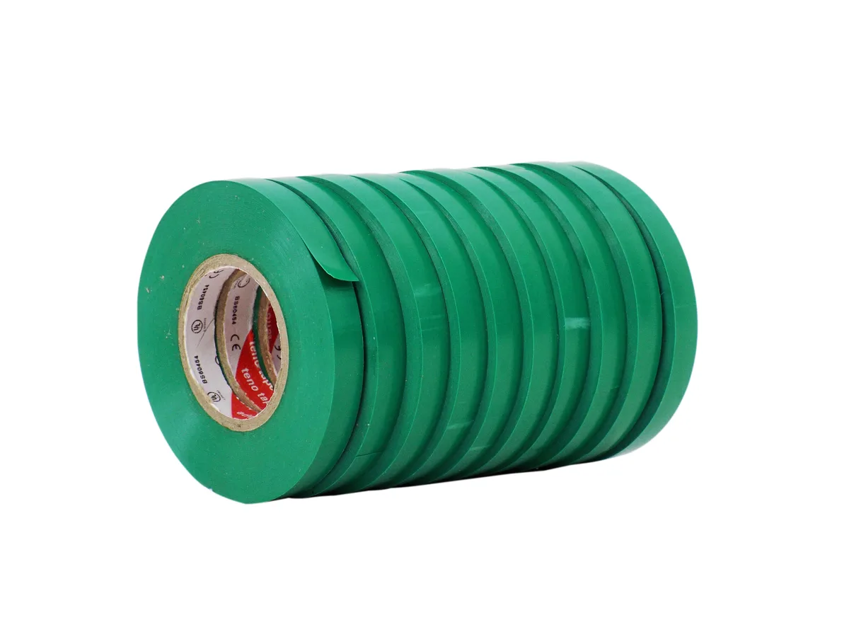 ADHESIVE TAPE PRODUCTS, LTD. ADHESIVE TAPE PRODUCTS, LTD. Electrical Tape Green 10 pack 66 ft 7 mil — product photo