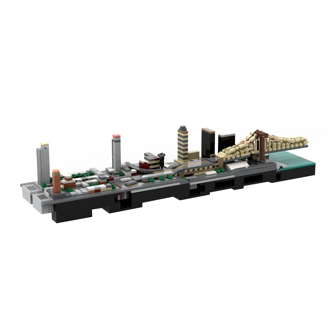 ZITIANYOUBUILD ZITIANYOUBUILD MOC-238464 1/2000 Scale Upper East Side Building Blocks Set 774PCS — product photo