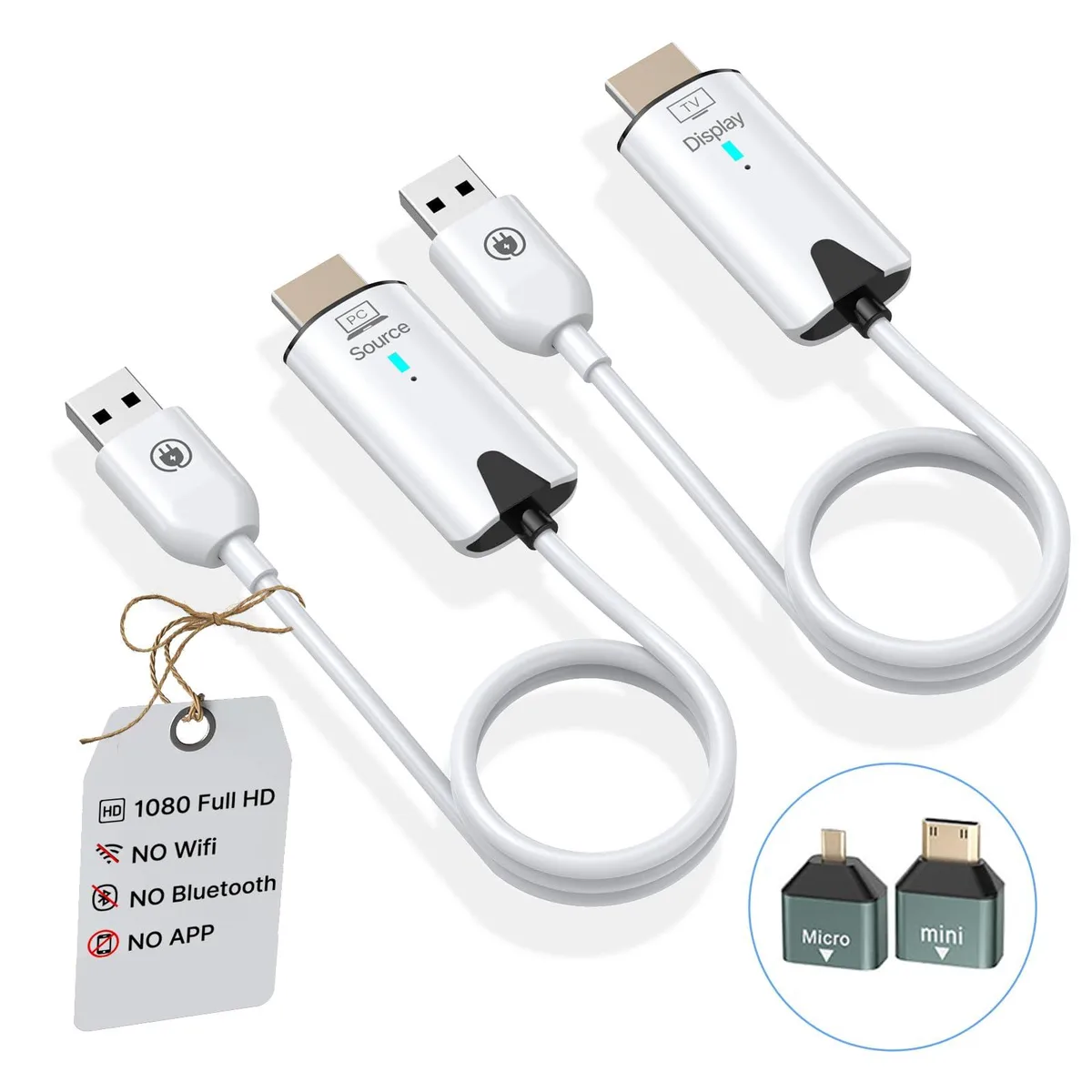  Gefen GT-HDWL30 Wireless HDMI Extender Kit 1080p 60Hz 2.4/5GHz White — product photo