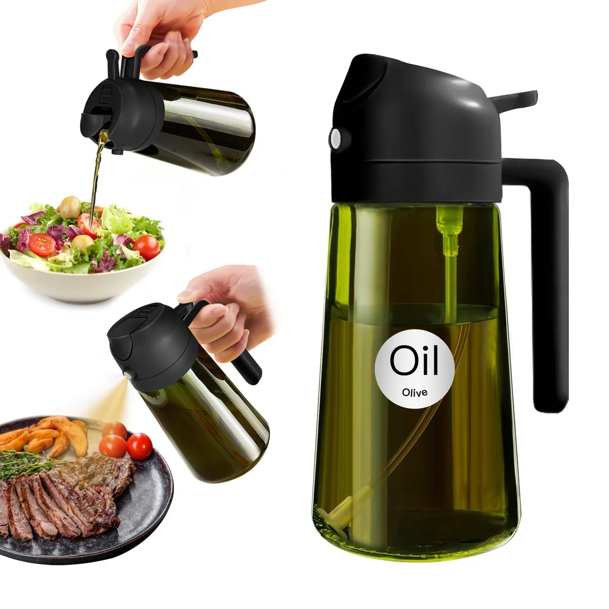  Orion Motor Tech 16oz/470ml Dark Green 2-in-1 Oil Sprayer — product photo