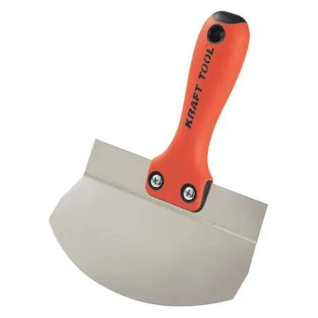 Stainless steel bucket scoop with curved blade for 5 gal buckets